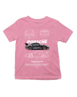 T-Shirt  Παιδικό - 911 GT3 RS - Color Thumbnail Ροζ