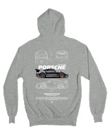 Ζακέτα Φούτερ με κουκούλα Αντρικό - 911 GT3 RS - Color Thumbnail Γκρι Μελανζέ