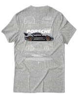 T-Shirt Αντρικό - 911 GT3 RS - Color Thumbnail Γκρι Μελανζέ