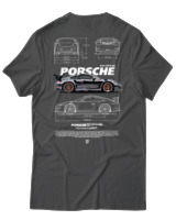 T-Shirt Αντρικό - 911 GT3 RS - Color Thumbnail Ανθρακί