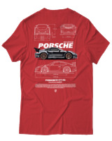 T-Shirt Αντρικό - 911 GT3 RS - Color Thumbnail Κόκκινο