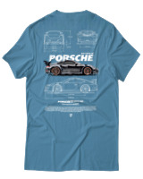 T-Shirt Αντρικό - 911 GT3 RS - Color Thumbnail Τιρκουάζ