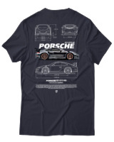T-Shirt Αντρικό - 911 GT3 RS - Color Thumbnail Σκούρο Μπλε