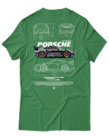 T-Shirt Αντρικό - 911 GT3 RS - Color Thumbnail Πράσινο
