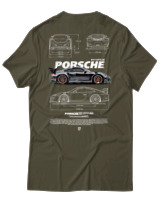 T-Shirt Αντρικό - 911 GT3 RS - Color Thumbnail Χακί