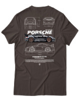 T-Shirt Αντρικό - 911 GT3 RS - Color Thumbnail Καφέ