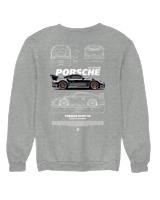 Φούτερ χωρίς κουκούλα Αντρικό - 911 GT3 RS - Color Thumbnail Γκρι Μελανζέ