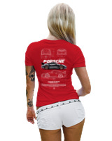 T-Shirt Στενή Γραμμή Γυναικείο - 911 GT3 RS - Color Thumbnail Κόκκινο