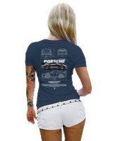 T-Shirt Στενή Γραμμή Γυναικείο - 911 GT3 RS - Color Thumbnail Σκούρο Μπλε