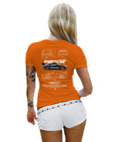T-Shirt Στενή Γραμμή Γυναικείο - 911 GT3 RS - Color Thumbnail Πορτοκαλί