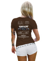 T-Shirt Στενή Γραμμή Γυναικείο - 911 GT3 RS - Color Thumbnail Καφέ