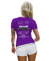 T-Shirt Στενή Γραμμή Γυναικείο - 911 GT3 RS - Color Thumbnail Σκούρο Μωβ