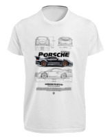 T-Shirt Fit Αντρικό - 911 GT3 RS - Color Thumbnail 'Ασπρο