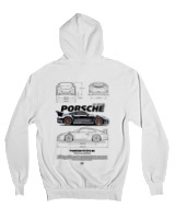 Ζακέτα Φούτερ με κουκούλα Γυναικείο - 911 GT3 RS - Color Thumbnail 'Ασπρο