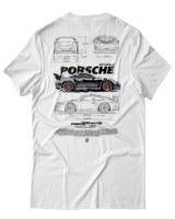 T-Shirt Αντρικό - 911 GT3 RS - Color Thumbnail Άσπρο