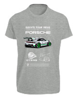 T-Shirt Fit Αντρικό - 911 GT3 RS - Color Thumbnail Γκρι Μελανζέ