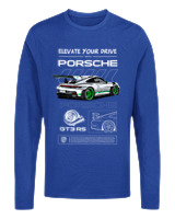 Μακρυμάνικο Μακό Αντρικό - 911 GT3 RS - Color Thumbnail Μπλε Ρουά