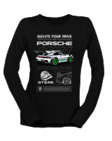 Μακρυμάνικο Μακό Γυναικείο - 911 GT3 RS - Color Thumbnail Μαύρο