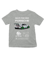 T-Shirt  Παιδικό - 911 GT3 RS - Color Thumbnail Γκρι Μελανζέ