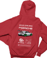 Φούτερ με κουκούλα Παιδικό - 911 GT3 RS - Color Thumbnail Κόκκινο