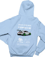 Φούτερ με κουκούλα Παιδικό - 911 GT3 RS - Color Thumbnail Γαλάζιο