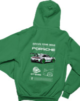 Φούτερ με κουκούλα Παιδικό - 911 GT3 RS - Color Thumbnail Πράσινο