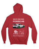 Ζακέτα Φούτερ με κουκούλα Γυναικείο - 911 GT3 RS - Color Thumbnail Κόκκινο