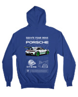 Ζακέτα Φούτερ με κουκούλα Γυναικείο - 911 GT3 RS - Color Thumbnail Μπλε Ρουά