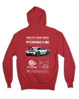 Ζακέτα Φούτερ με κουκούλα Αντρικό - 911 GT3 RS - Color Thumbnail Κόκκινο