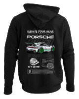 Φούτερ με κουκούλα Γυναικείο - 911 GT3 RS - Color Thumbnail Μαύρο