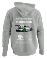 Φούτερ με κουκούλα Γυναικείο - 911 GT3 RS - Color Thumbnail Γκρι Μελανζέ