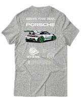 T-Shirt Αντρικό - 911 GT3 RS - Color Thumbnail Γκρι Μελανζέ