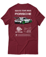 T-Shirt Αντρικό - 911 GT3 RS - Color Thumbnail Σκούρο Κόκκινο
