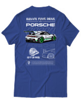 T-Shirt Αντρικό - 911 GT3 RS - Color Thumbnail Μπλε Ρουά