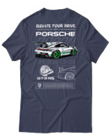 T-Shirt Αντρικό - 911 GT3 RS - Color Thumbnail Μπλε Γκρι
