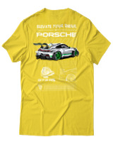 T-Shirt Αντρικό - 911 GT3 RS - Color Thumbnail Χρυσό Κίτρινο