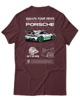 T-Shirt Αντρικό - 911 GT3 RS - Color Thumbnail Μπορντό