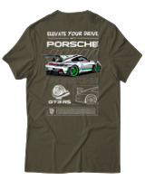 T-Shirt Αντρικό - 911 GT3 RS - Color Thumbnail Χακί