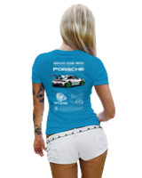 T-Shirt Στενή Γραμμή Γυναικείο - 911 GT3 RS - Color Thumbnail Τιρκουάζ