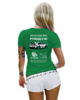 T-Shirt Στενή Γραμμή Γυναικείο - 911 GT3 RS - Color Thumbnail Πράσινο
