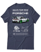 T-Shirt  Γυναικείο - 911 GT3 RS - Color Thumbnail Μπλέ Γκρί