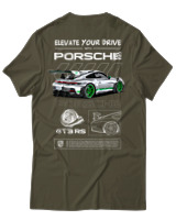 T-Shirt  Γυναικείο - 911 GT3 RS - Color Thumbnail Χακί
