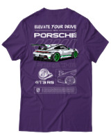 T-Shirt  Γυναικείο - 911 GT3 RS - Color Thumbnail Μώβ