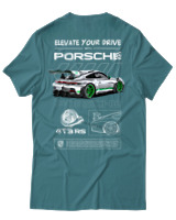 T-Shirt  Γυναικείο - 911 GT3 RS - Color Thumbnail Μπλέ Πράσινο