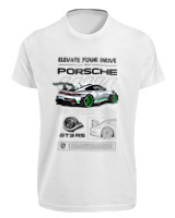 T-Shirt Fit Αντρικό - 911 GT3 RS - Color Thumbnail 'Ασπρο
