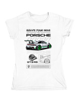 Κοριτσίστικο Κοντομανικο Παιδικό - 911 GT3 RS - Color Thumbnail ΄Ασπρο