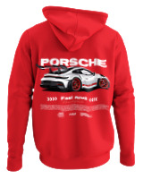 Φούτερ με κουκούλα Αντρικό - 911 GT3 RS P - Color Thumbnail Κόκκινο