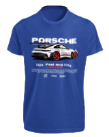 T-Shirt Fit Αντρικό - 911 GT3 RS P - Color Thumbnail Μπλε Ρουά