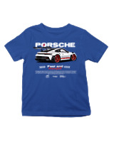 T-Shirt  Παιδικό - 911 GT3 RS P - Color Thumbnail Μπλε Ρουά