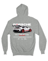 Ζακέτα Φούτερ με κουκούλα Αντρικό - 911 GT3 RS P - Color Thumbnail Γκρι Μελανζέ